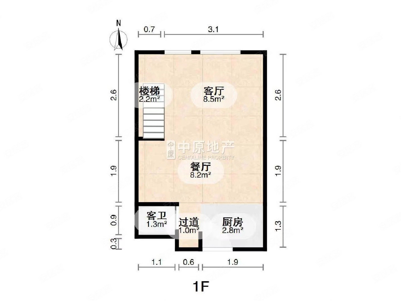 魔方社区2室1厅2卫38㎡南北75万