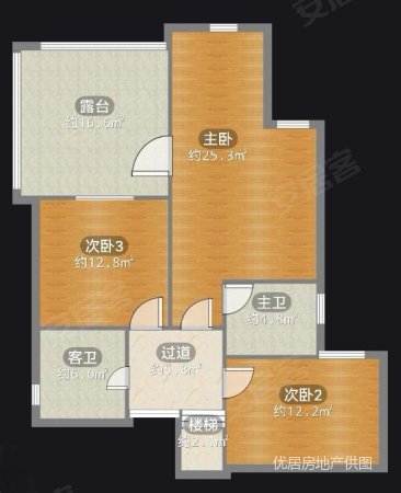 香山总部鑫苑(别墅)4室2厅3卫166㎡南北180万