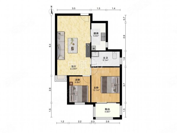 宝林枫景苑2室1厅1卫81.22㎡南287万