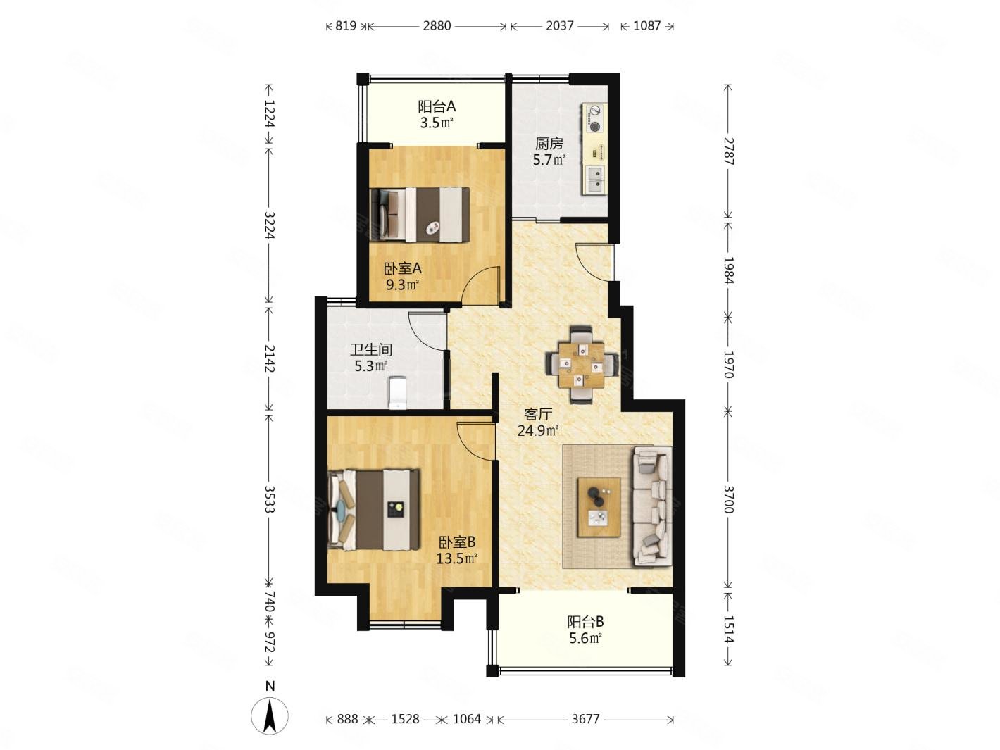 武夷名仕园 次新小区 齐武路小初  好楼层 自住 精装修 诚