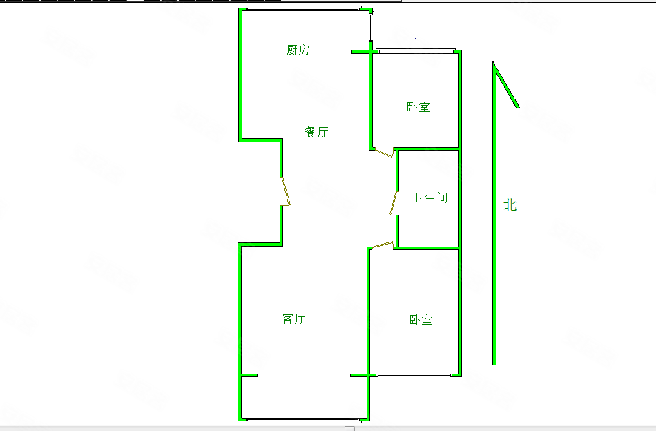 聚泽园2室2厅1卫102.81㎡南北113万