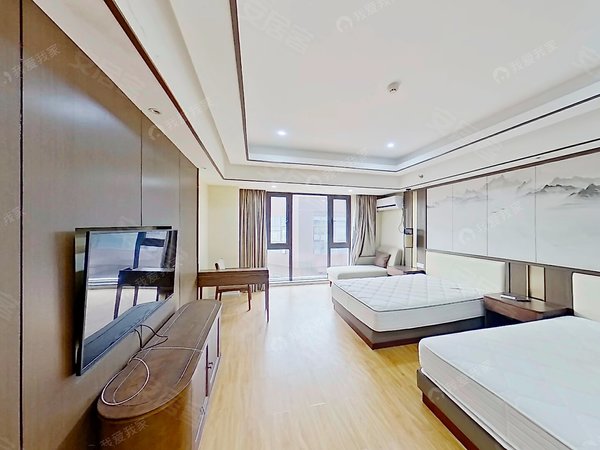 杭州钱塘下沙江湾金隅空港公馆急租!金隅金座可短租月付 !独门独户精装单身公寓 拎包入住!出租房源真实图片