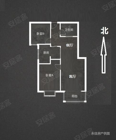 城南春天2室2厅1卫95.8㎡南96万