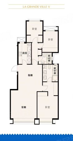 誉天下盛寓3室2厅2卫120㎡南北562万