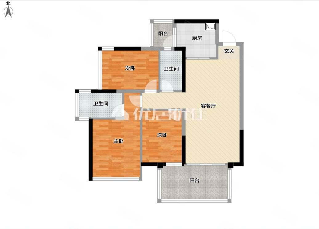 青溪府交通便捷商品房东南户型刚需小三居双卫临地铁