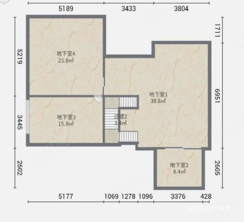 白金院邸(别墅)6室3厅5卫395㎡南北1935万