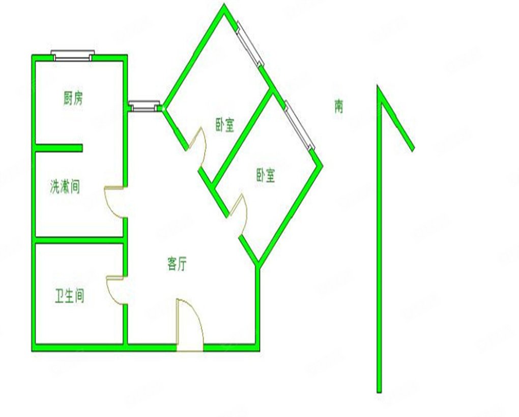 急售房源包税康泽佳苑两居电梯房
