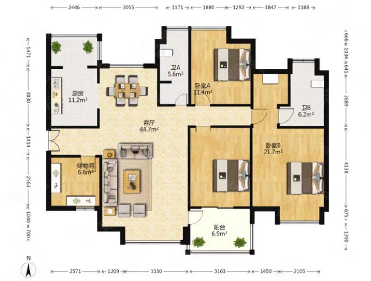 精装特价房(118莞)近地铁 鼓楼小 南北通透采光好 仅契税