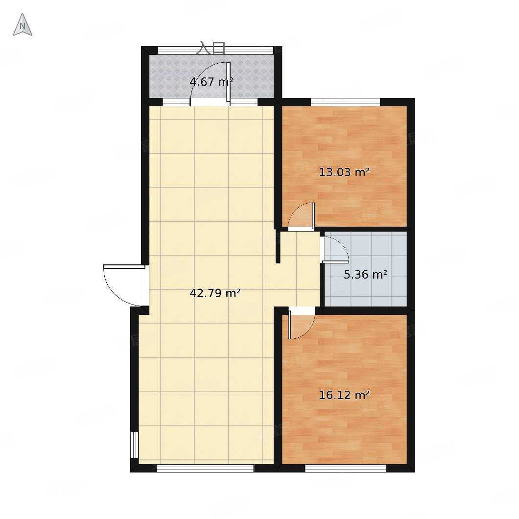中央花园7楼毛坯房102平方两室两厅两卫958万满2年