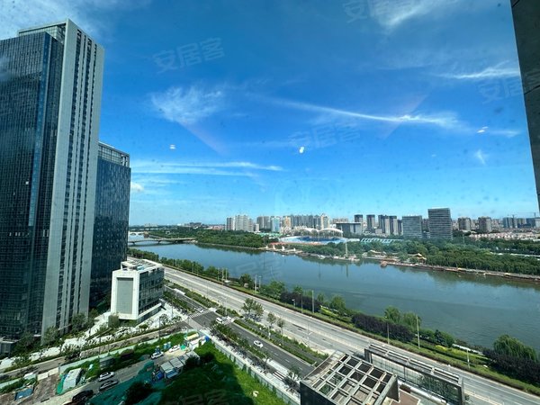 北京通州新华大街富力运河十号小区河景房 富力中心 四居三卫 全齐