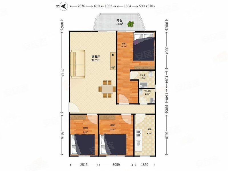 山东大厦 中间楼层采光好 近医院 商品住宅 满五 购物方便