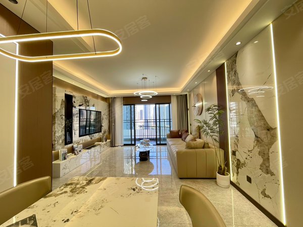 昆明官渡巫家坝万科大都会(二期)实拍,海乐世界,豪装三房带书房,可月