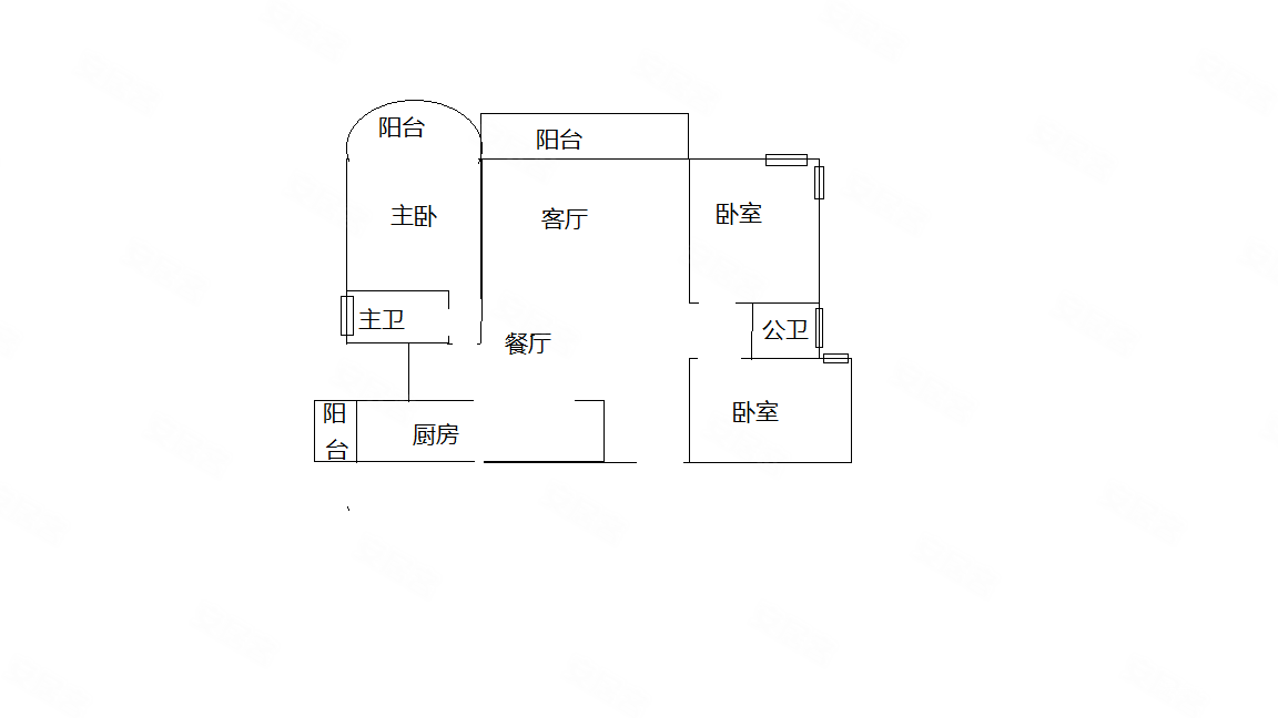 宝新华庭3室2厅2卫153㎡西南280万