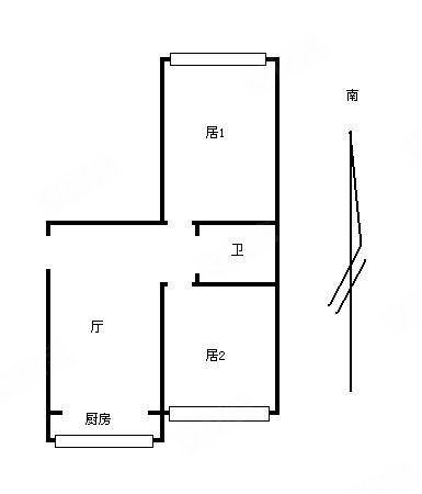 长春世纪城2室1厅1卫68.97㎡南北43万