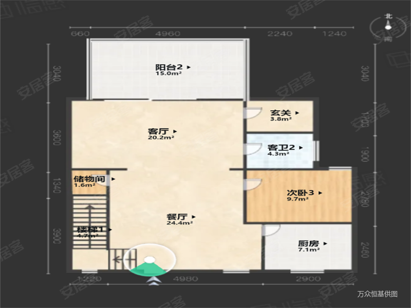 八仙别墅4室2厅3卫194.7㎡南北1151万