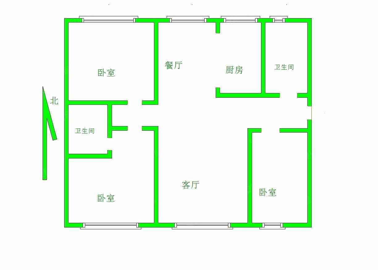 五里营东小区3室1厅2卫120㎡南96万