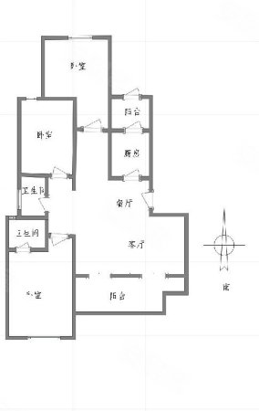 国美江天御府3室2厅2卫146.88㎡南北373万