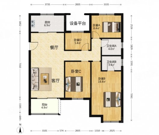 二百一十个w次顶楼丨随时看房丨诚心出售