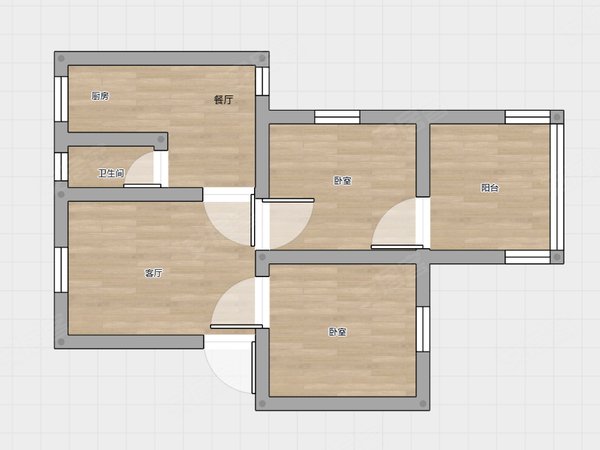 桃源路人民医院职工宿舍70平两房配齐出租房子干净