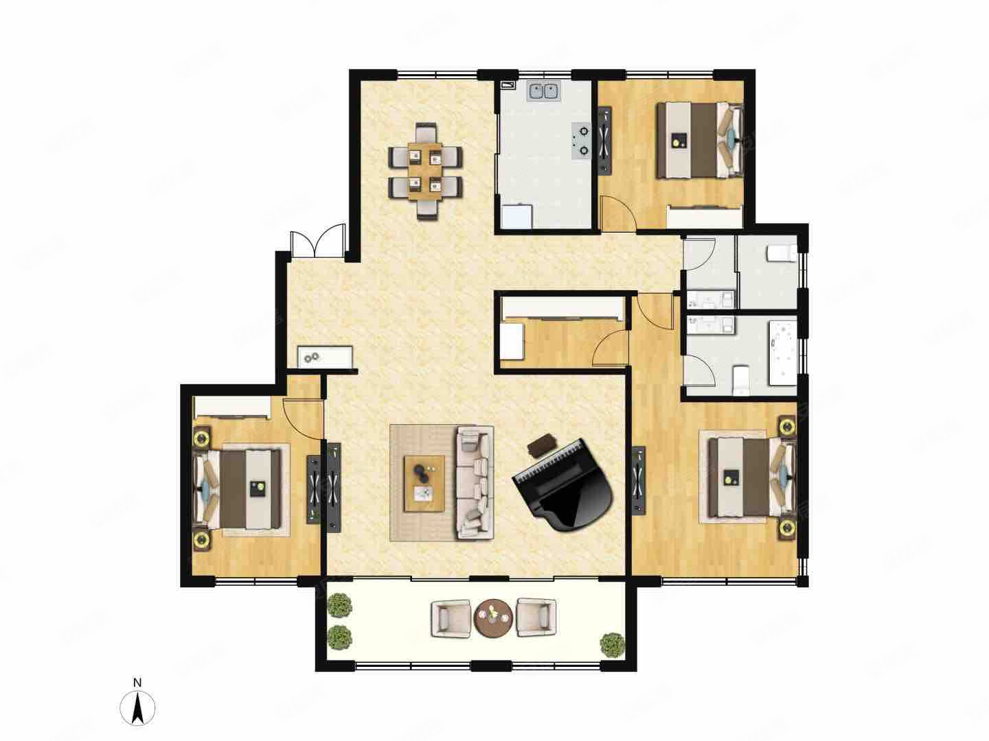天风云墅好楼层新房未住全天采光看房方便价格可谈