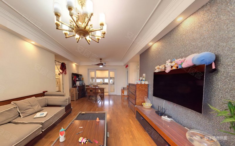 万科高新华府 138平 精装三室 南北通透 带大