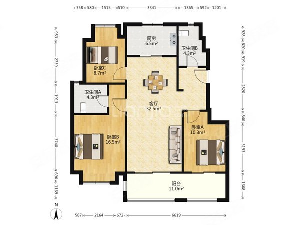 苏州平江苏锦橘郡花园四号六号二号线地铁口  三条地铁沿线 万达对面