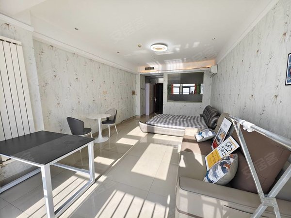 包头昆都仑包百都市豪庭(商住楼)都市豪庭公寓 精装修   一室一厅 家具家电齐全 拎包入住出租房源真实图片