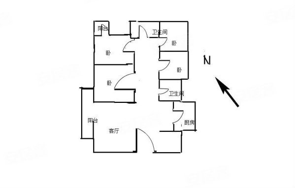 茗春苑4室2厅2卫161㎡东南140万