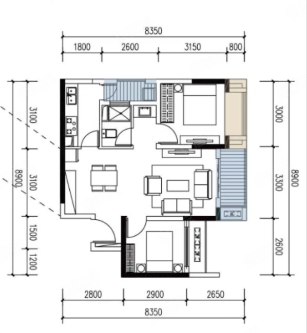 明星户型!刚需  !国企现房小高!送装修!一手户!来电议价!