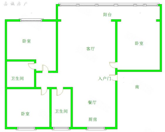 绿城云和院3室2厅2卫129.96㎡南北119万