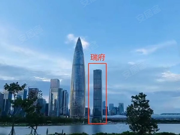 深圳南山深圳湾华润深圳湾瑞府真 瑞府好房 就是春笋旁边那栋方的