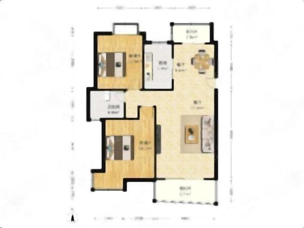 黄冈黄州遗爱湖艳阳御澜岸东坡外滩 黄冈科技 遗爱湖 赤壁大道 精装两房出租 有钥匙出租房源真实图片