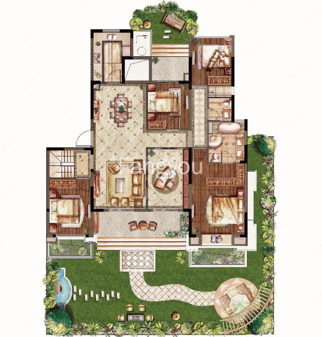 中粮祥云国际4室2厅2卫264㎡南800万