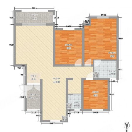 环保苑3室2厅2卫122㎡南北43.8万