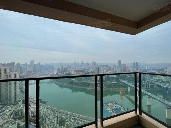 重庆江北北滨路御龙天峰一线江景精装4房 中式风格 拎包入住 高楼层