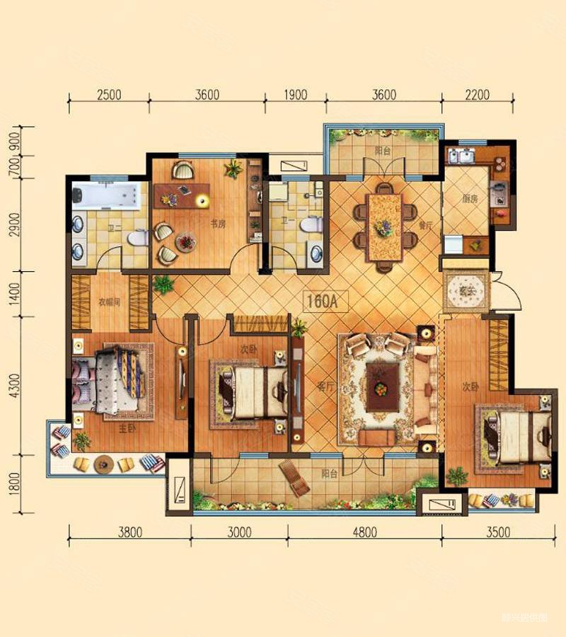 清华苑洋房126平6层2楼精装全留