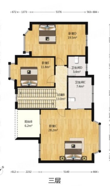 印月翠谷5室3厅5卫270㎡南北700万