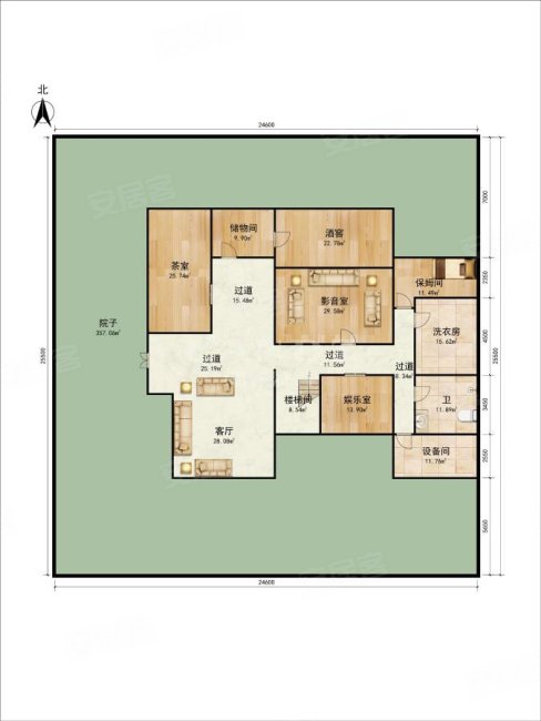 格拉斯小镇(别墅)6室5厅7卫547㎡东3800万