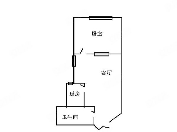 郡都彩舍2室1厅1卫84.43㎡南北76万