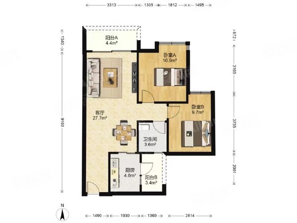 广州黄埔萝岗萝岗和苑黄埔科学城 萝岗和和苑小区住宅两房 近地铁21号