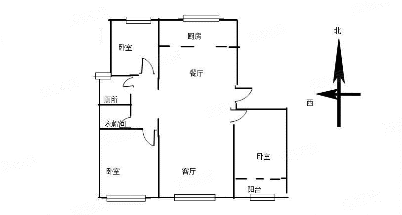 帝都上品3室2厅1卫131㎡南68.5万