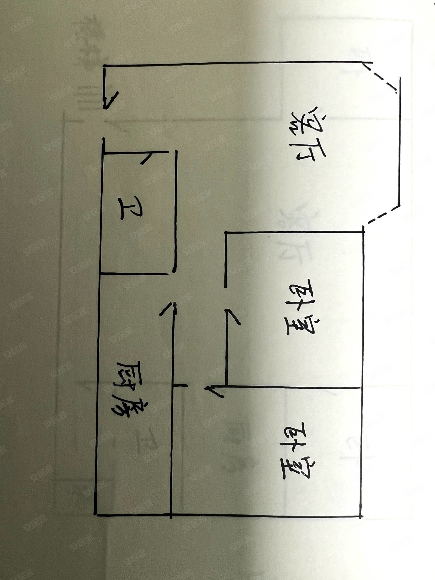 诚盛花园2室1厅1卫63.45㎡西43万