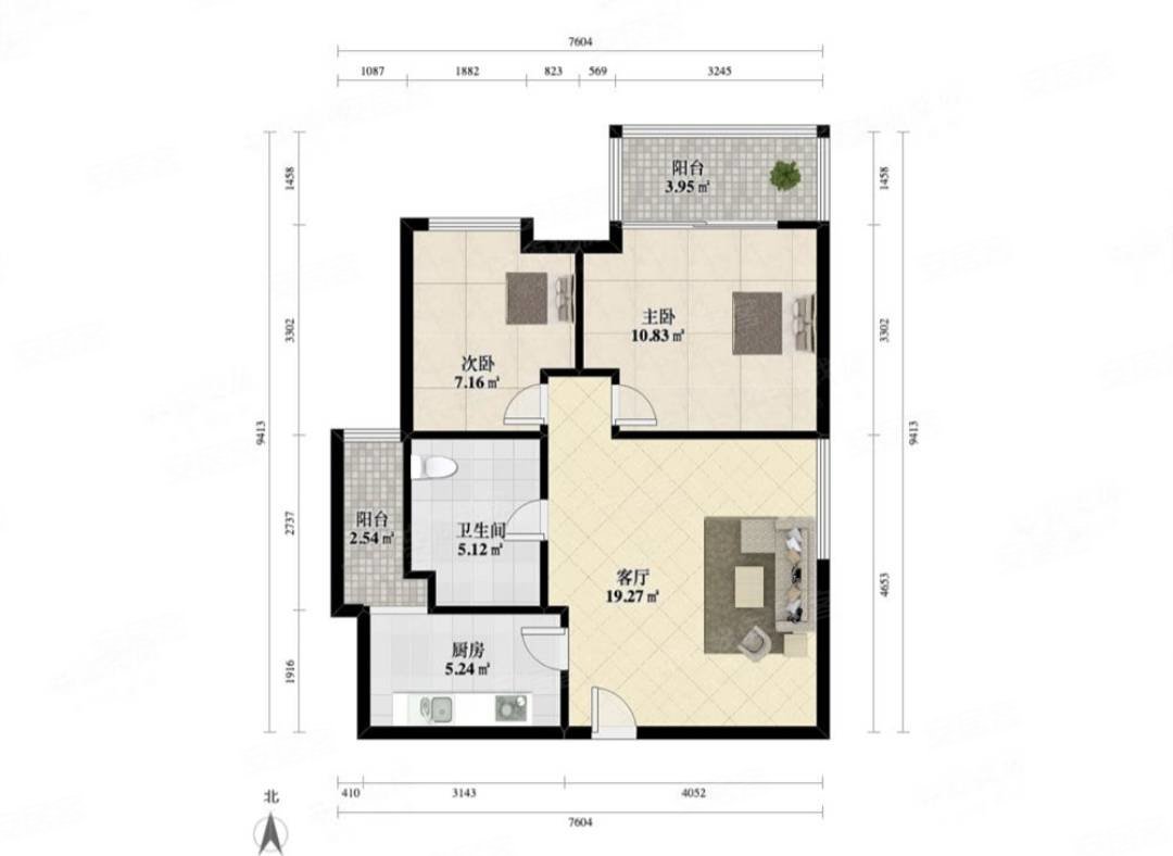 降价60万钥匙在手随时看房海富花园精装修两房