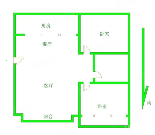 海藤名苑星苑2室2厅1卫100.41㎡南102万