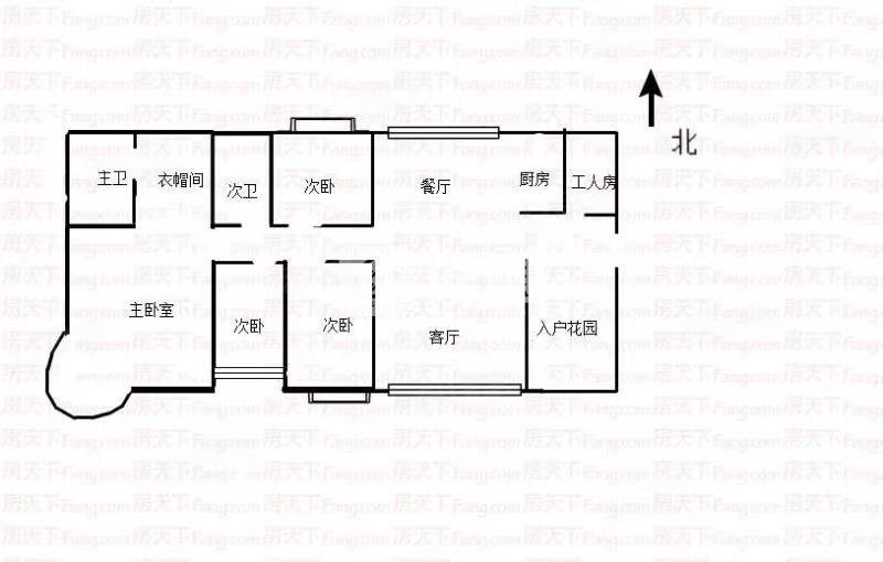 恒大名都4室2厅2卫160㎡南北130万