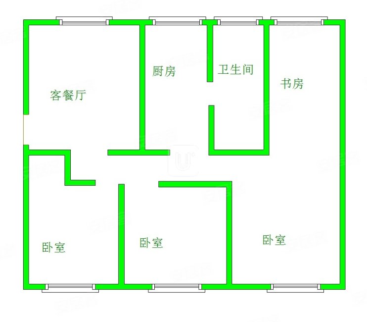 行署小区3室2厅1卫99.73㎡南北85万