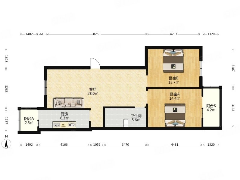 天津房产网>天津二手房>红桥二手房>丁字沽街二手房>风屏公寓>797_598