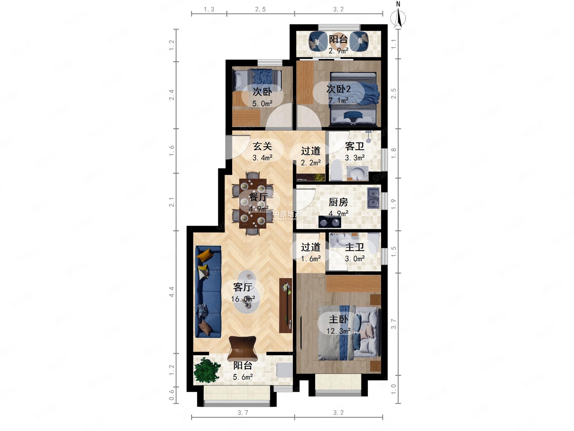 李七庄融泰城电梯洋房随时看房容积率低h户型