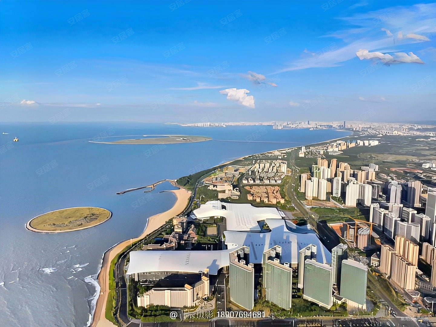 海口市一线海景房70年住宅大平层210平372万单价175