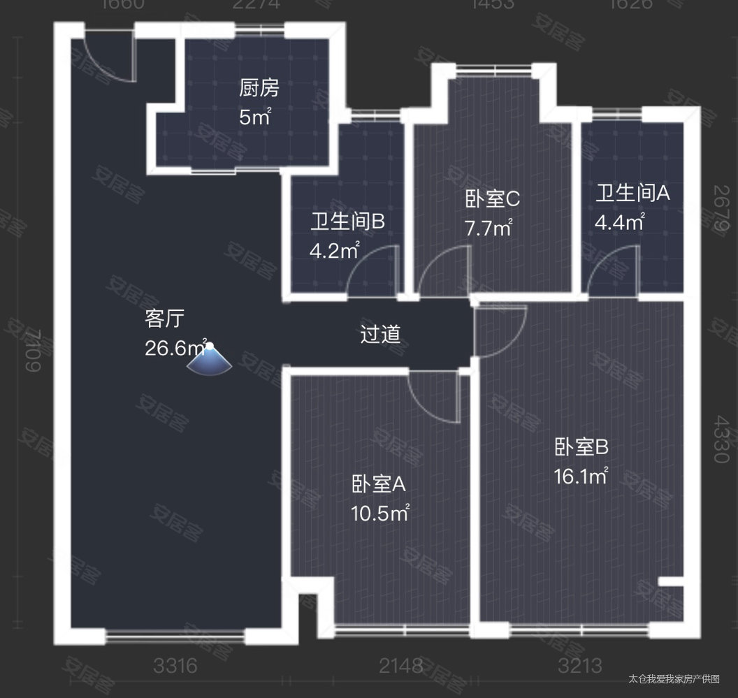 太仓云萃景园户型图图片